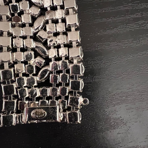 Vintage Kramer of New York Rhinestone Bracelet - Picture 3 of 4
